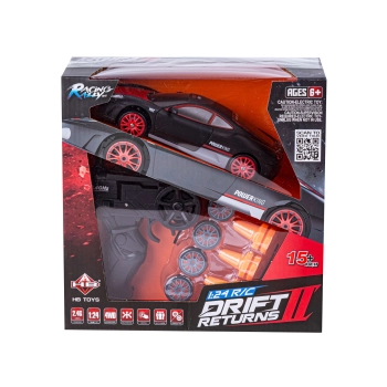 Samochód Do Driftu, Auto RC Drift 1:24 2,4 GHz 4WD CZERWONO-CZARNE FERRARI