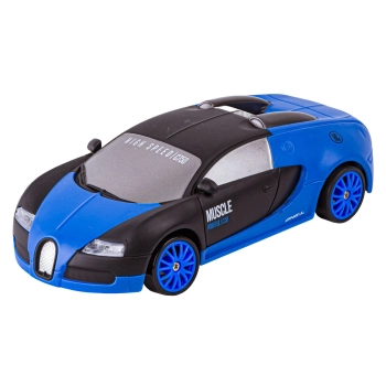 Samochód Do Driftu, Auto RC Drift 1:24 2,4 GHz 4WD CZARNO-NIEBIESKIE BUGATTI