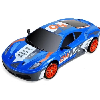 Samochód Do Driftu, Auto RC Drift 1:24 2,4 GHz 4WD NIEBIESKIE FERRARI