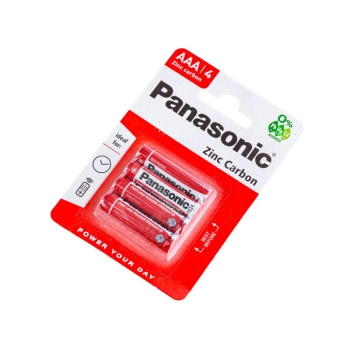 Bateria Cynkowo-Węglowa Panasonic 1,5V R03 AAA - Blister 4 szt.