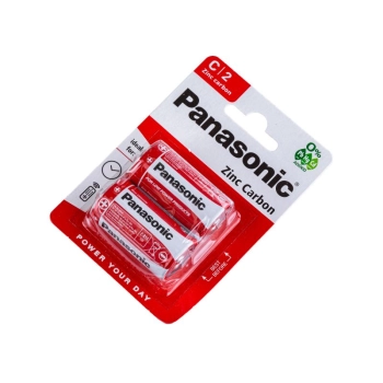 Bateria Cynkowo-węglowa Panasonic 1,5V R14 - Blister 2 Sztuki