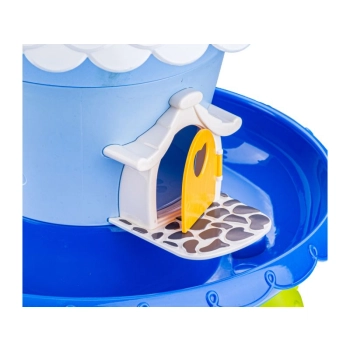 NIEBIESKI Zestaw Małego Ogrodnika UPRAWA Nawilżacz do roślin, Domek Dla Lalek, Doniczka Na Rośliny