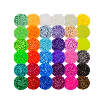 Koraliki Do Prasowania, Prasowanki 18000szt , Prasowanka, Koraliki Uzupełniające Do Prasowanek, 36 Kolorów, Uzupełniacz, Zapas