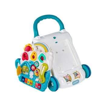 Edukacyjny Chodzik dla dzieci, Jeździk Muzyczny, Pchacz Niebieski