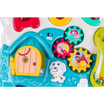 Edukacyjny Chodzik dla dzieci, Jeździk Muzyczny, Pchacz Niebieski