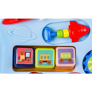 Chodzik Edukacyjny, Muzyczny Pchacz, Stolik BIAŁO-BŁĘKITNY