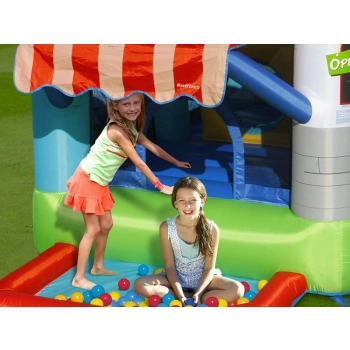 Dmuchaniec Happyhop Zamek Dmuchany Happy Store Zjeżdżalnia Trampolina