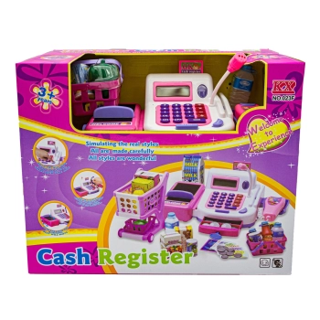Edukacyjna kasa sklepowa- kalkulator, mikrofon, akcesoria