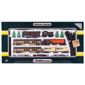 Realistyczna Kolejka Parowóz + Wagony Tory Zajazd