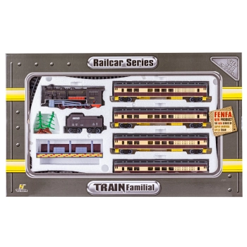 Kolejka Fenfa - Parowóz + Wagony Pasażerskie Tory