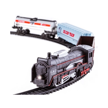 Elektryczna Kolejka Rail King, Parowóz + 3 Wagony