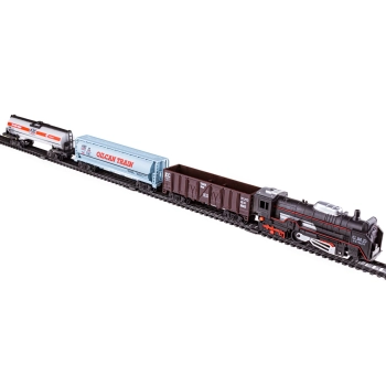 Elektryczna Kolejka Rail King, Parowóz + 3 Wagony