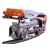 Kolejka rail king Parowóz + 3 Wagony