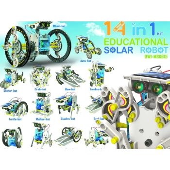 Edukacyjny Zestaw Solarny Robot 14w1 - Pies, Łódka Itp