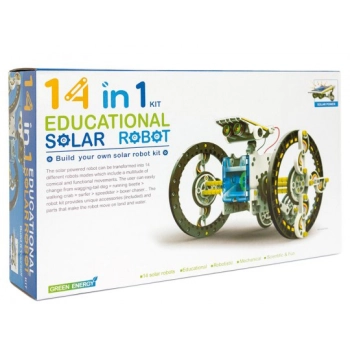 Edukacyjny Zestaw Solarny Robot 14w1 - Pies, Łódka Itp