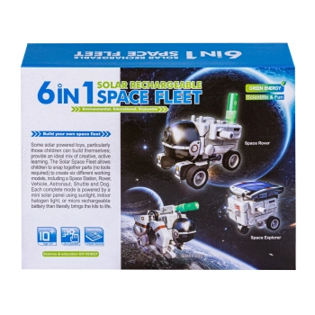 Zabawka Solarna Edukacyjny Solarny Robot Astronauta Statek Samolot 6w1