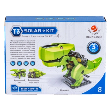 Zabawka Solarna Robot Pojazd Dinozaur Solarny 3w1