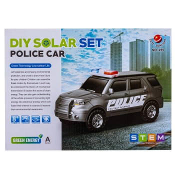 Zabawka Solarna Samochód - Auto Radiowóz Policja - zestaw do samodzielnego złożenia