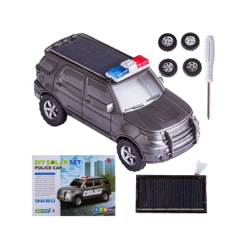 Zabawka Solarna Samochód - Auto Radiowóz Policja - zestaw do samodzielnego złożenia