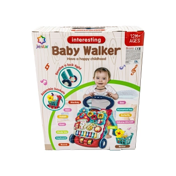 Wielofunkcyjny Interaktywny Jeździk Pchacz Chodzik Grający NOWOŚĆ