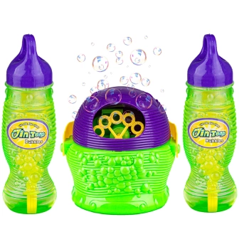 Maszynka do puszczania kolorowych baniek mydlanych + 2xuzupełniacz Bańki