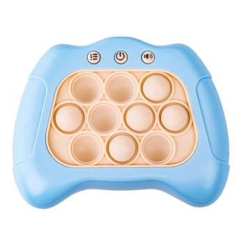 Zabawka Gra Elektroniczna Antystresowa Pop IT Sensoryczna, Wypychanka, Pad, Kontroler BŁĘKITNY