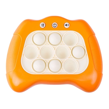 Zabawka Gra Elektroniczna Antystresowa Pop IT Sensoryczna, Wypychanka, Pad, Kontroler POMARAŃCZOWY