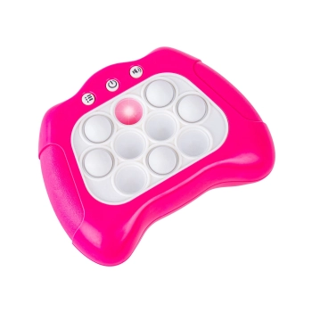 Zabawka Gra Elektroniczna Antystresowa Pop IT Sensoryczna, Wypychanka, Pad, Kontroler RÓŻOWY