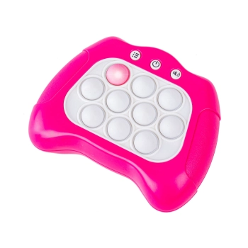 Zabawka Gra Elektroniczna Antystresowa Pop IT Sensoryczna, Wypychanka, Pad, Kontroler RÓŻOWY