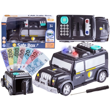 Samochód Policja Skarbonka Na Szyfr, Sejf Na Banknoty