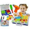 Edukacyjna Układanka,Puzzle,Klocki Kreatywna Mozaika, Wkrętarka 151 El Zestaw Konstrukcyjny