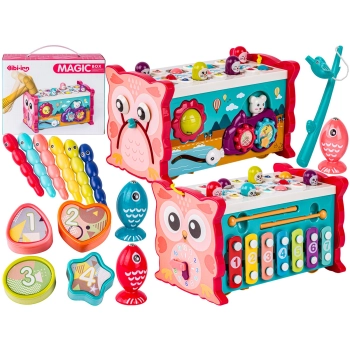 Edukacyjna, interaktywna zabawka dla dzieci 8w1, Cymbałki, Zegar