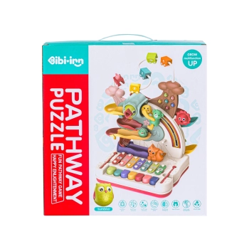 Wielofunkcyjna, Edukacyjna Zabawka Dla Dzieci, Cymbałki, Zjeżdżalnia, Pałąk, Magnetyczny Dzięcioł Interaktywna