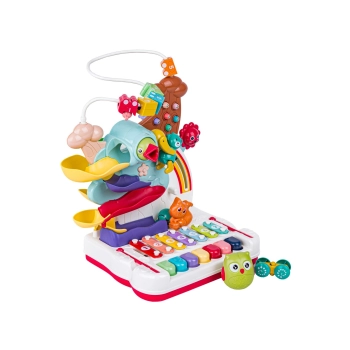 Wielofunkcyjna, Edukacyjna Zabawka Dla Dzieci, Cymbałki, Zjeżdżalnia, Pałąk, Magnetyczny Dzięcioł Interaktywna