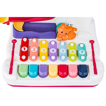 Wielofunkcyjna, Edukacyjna Zabawka Dla Dzieci, Cymbałki, Zjeżdżalnia, Pałąk, Magnetyczny Dzięcioł Interaktywna