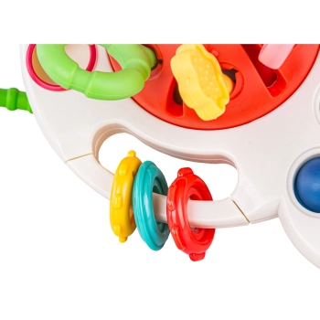 Ośmiornica Sensoryczna wielofunkcyjna zabawka dla dzieci Gryzak 4w1 edukacyjna + akcesoria