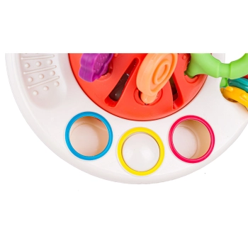 Ośmiornica Sensoryczna wielofunkcyjna zabawka dla dzieci Gryzak 4w1 edukacyjna + akcesoria