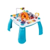 Edukacyjny Interaktywny Stolik Dla Dzieci 2w1 POJAZDY Pianinko Rakieta Akcesoria Niebieski
