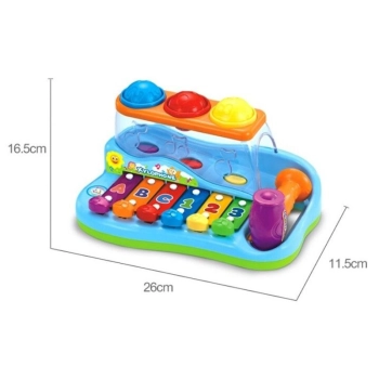 Organki, Cymbałki, Pianinko, Zabawka Edukacyjna + Piłeczki