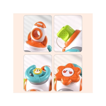 Kostka Sensoryczna Edukacyjna Interaktywna Zabawka Stacja Kosmiczna Rakieta