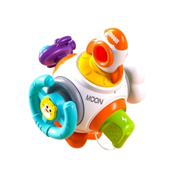 Kostka Sensoryczna Edukacyjna Interaktywna Zabawka Stacja Kosmiczna Rakieta