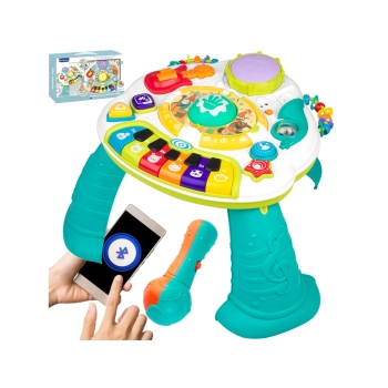 Multifunkcyjny Edukacyjny Muzyczny Stolik Dla Dzieci Pianinko Mikrofon