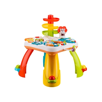 Edukacyjny Interaktywny Stolik Dla Dzieci, Zjeżdżalnia, Grzechotka, Melodie, Piłki