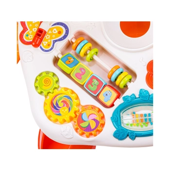 Edukacyjny Interaktywny Stolik Dla Dzieci, Zjeżdżalnia, Grzechotka, Melodie, Piłki