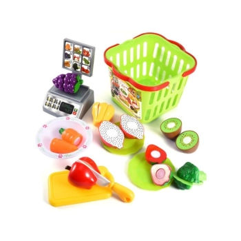 Koszyk Sklepowy, Waga, Warzywa, Owoce + Akcesoria