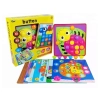 Edukacyjna Guzikowa Układanka, Puzzle, Mozaika, Plansze + Kolorowe Guziczki Klocki