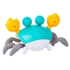 Uciekający Pełzający Krab, Interaktywna Zabawka, Świeci, Gra melodie Robot NIEBIESKI