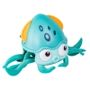Uciekająca Pełzająca Ośmiornica, Interaktywna Zabawka, Świeci, Gra melodie Robot NIEBIESKA