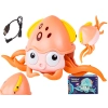 Uciekająca Pełzająca Ośmiornica, Interaktywna Zabawka, Świeci, Gra melodie Robot POMARAŃCZOWA