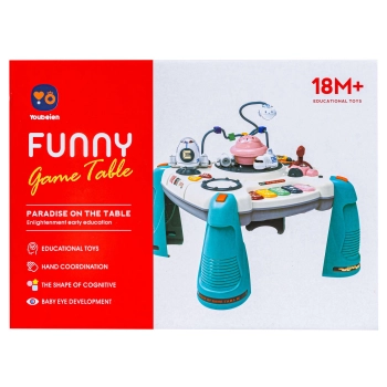 Edukacyjny Interaktywny Stolik Dla Dzieci 2W1 KOSMOS Projektor Czerwony